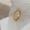 Sophisticated brand advanced design ring, simple and elegant design, high-quality style, light luxury style