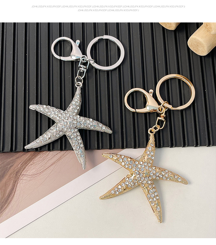 Cartoon Style Zinc Alloy Pentagram Women's Bag Pendant Keychain display picture 3