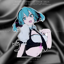 不留痕贴纸初音未来葱娘MIKU二次元痛车个性创意卡通车身装饰防水