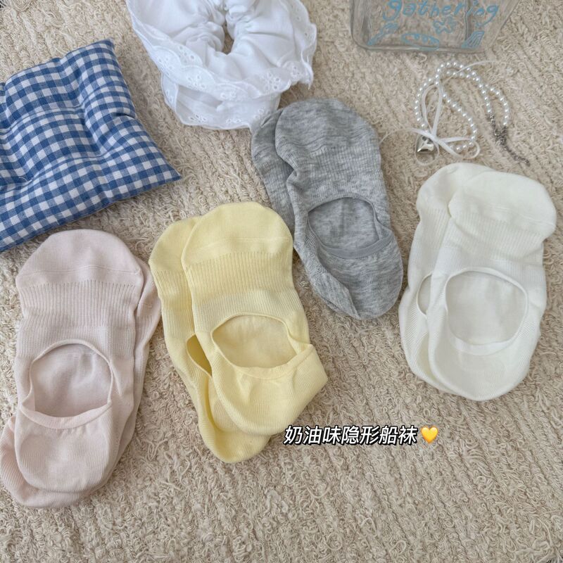 Boat socks women's summer thin ladies summer mesh shallow mouth boat socks silicone non-slip do not fall with low side socks wholesale