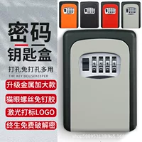 Ключница CheHuang Password - настенная сейф с 4-циферным замком, без глазка кота, 17.6×12.6×8.9 см