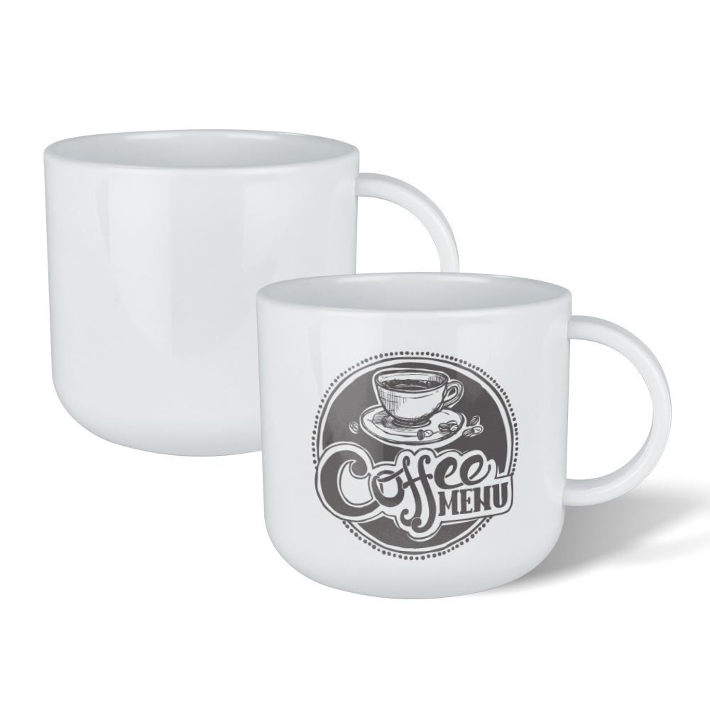 Fábrica directa de transferencia térmica taza de café de plástico multicolor 200ml material al por mayor