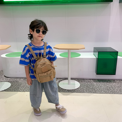 Kindergarten children's schoolbag Korean version cute simple lightweight small backpack for boys and girls outdoor travel children's backpack