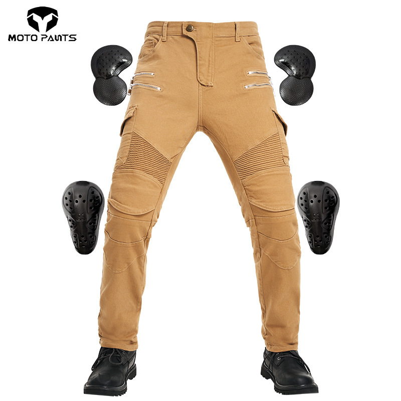 Factory Direct Sales Motorcycle Riding Jeans with Zipper, Anti-Fall Riding Pants, High Elasticity Straight-Leg Style for Men and Women Factory Direct Sales Motorcycle Riding Jeans with Zipper, Anti-Fall Riding Pants, High Elasticity Straight-Leg Style for Men and Women