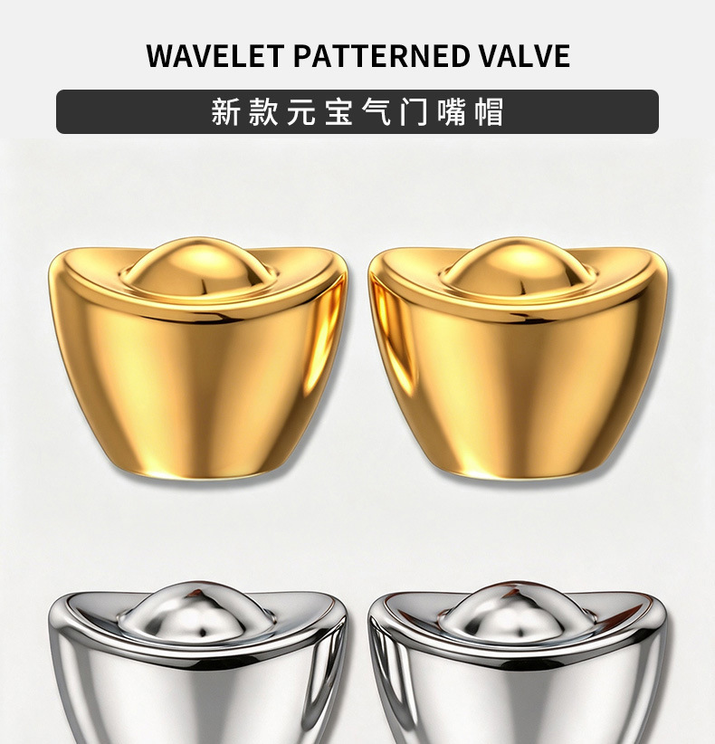 Anti-theft car tire valve cap, metal zinc alloy dustproof cap for electric motorcycles
