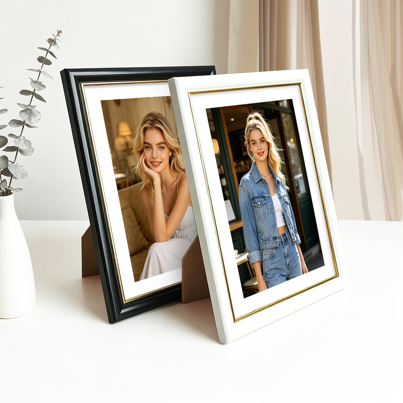 Cross-Border Foreign Trade Ps Foam Photo Frame Nordic Minimalist Picture Frame Tabletop Photo Wall 5-Inch 6inch 7inch 8inch 10inch A4