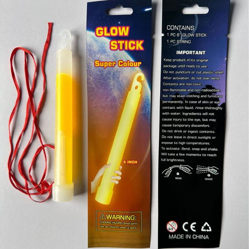 Single independent aluminum foil bag packaging six-inch hook fluorescent rod emergency lighting disposable chemiluminescence luminous Single independent aluminum foil bag packaging six-inch hook fluorescent rod emergency lighting disposable chemiluminescence luminous