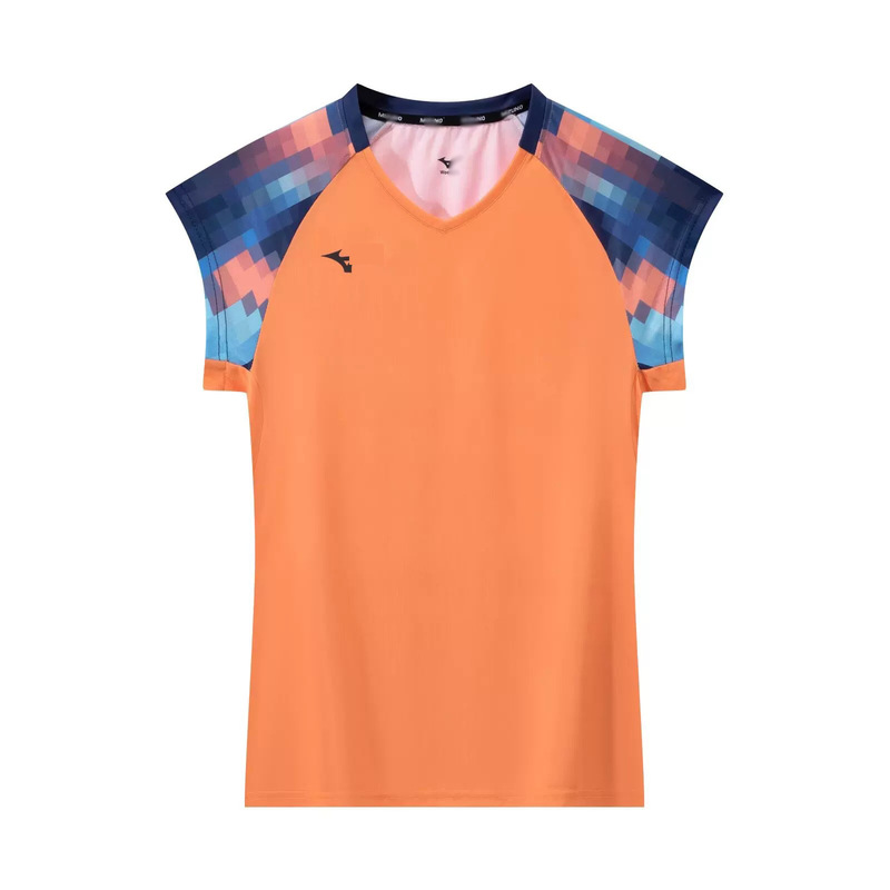 25新款JP版美津农羽毛球服训练服女款大赛服团购定 制|undefined