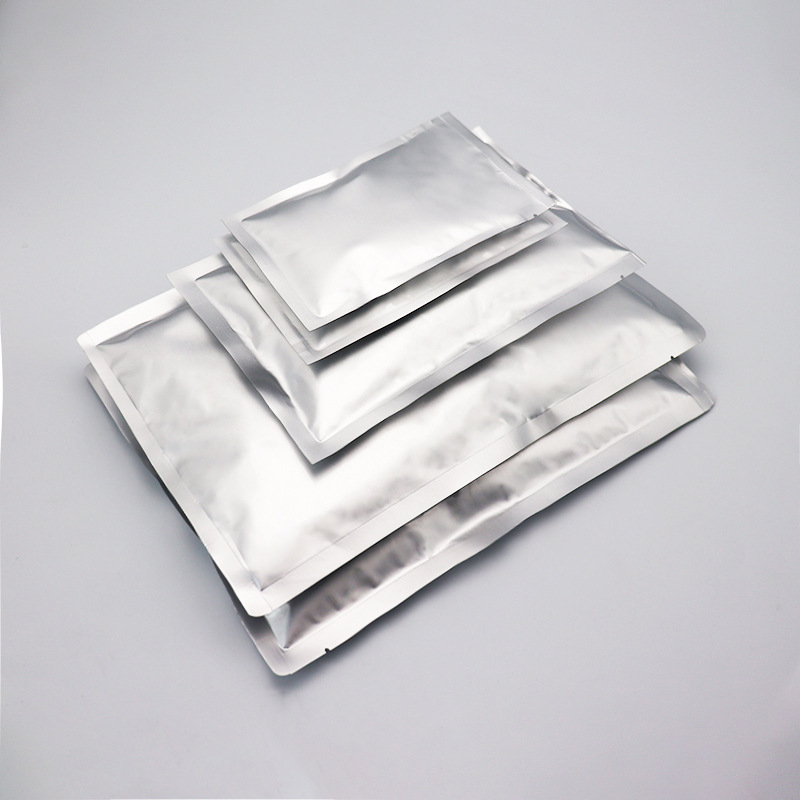 现货铝箔袋批发三边封包装袋食品真空袋大尺寸纯铝防潮铝箔袋厂家