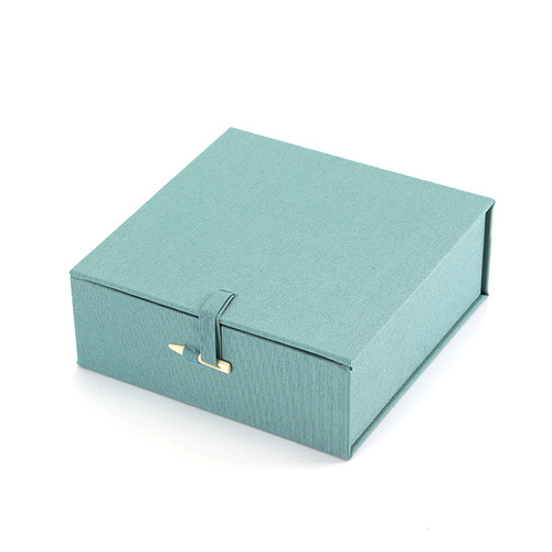Gray Wall Plate Gift Box, Silver and Jade Plate and Dish Packaging Box, Medal Inkstone Frame Storage Empty Box