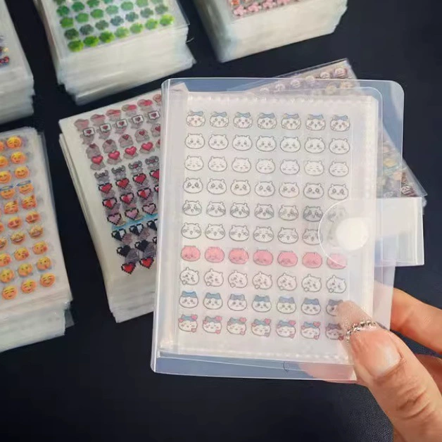Small sticker, transparent storage system