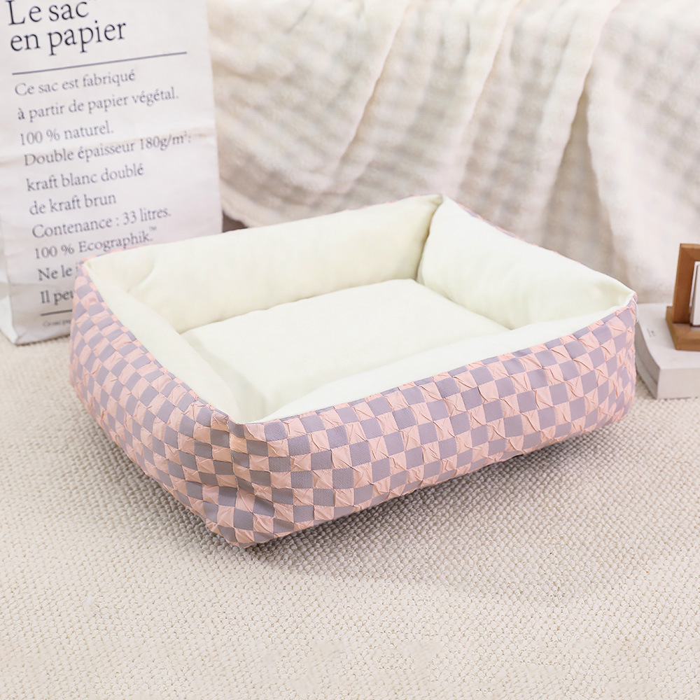 Peluche de invierno para mascotas Peluche para gatos Peluche para perros cuadrado Estera para mascotas Cama para gatos Cama para perros Productos para mascotas