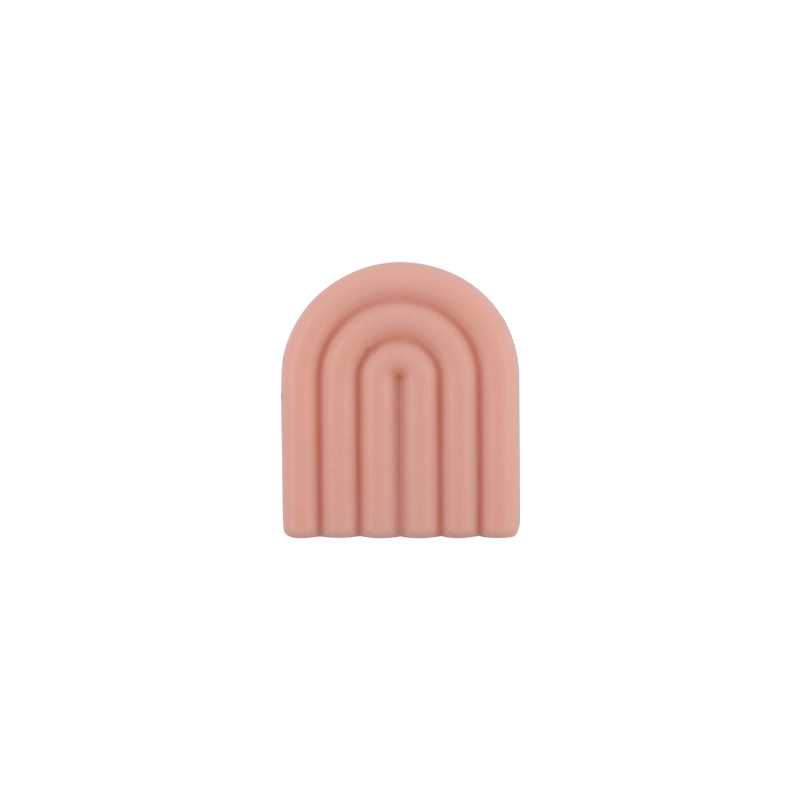 Creativo DIY bebé suministros dibujos animados silicona color sólido Arco Iris mordedor bebé molar pezón anti-gota cadena Accesorios