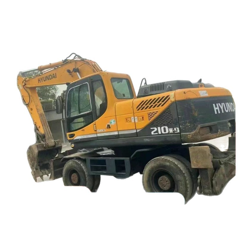 Exportación de comercio exterior Hyundai R210W excavadora de ruedas moderna 210 ruedas excavadora de ruedas