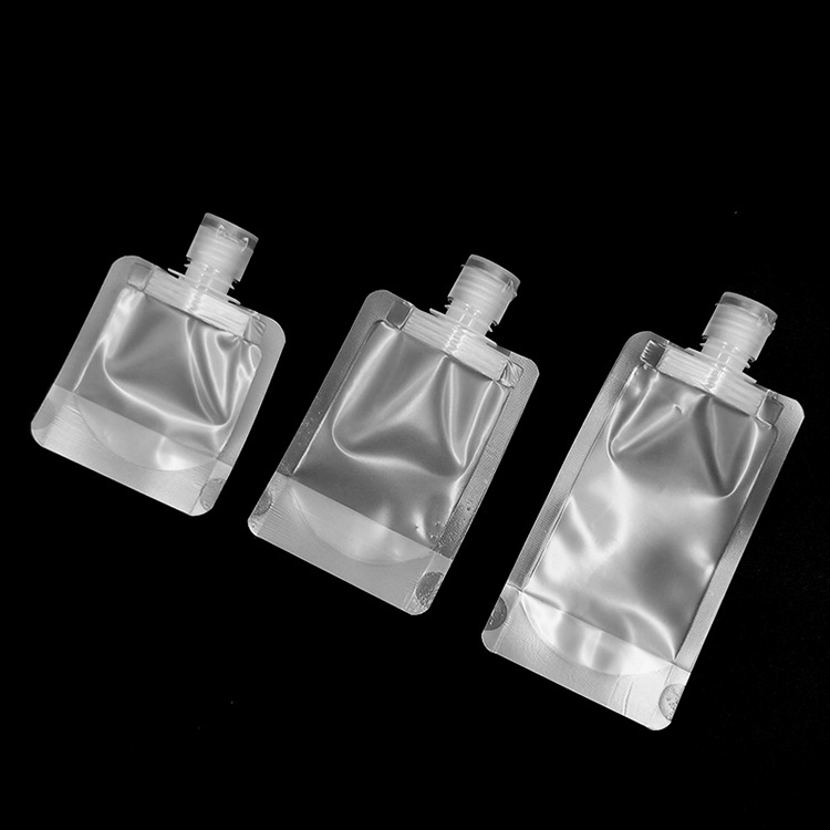 Travel Lotion Dispensing Bag Cosmetic Shampoo Dispensing Sucker Mouth Bag Skincare Sample Flip Cap Packaging Bag