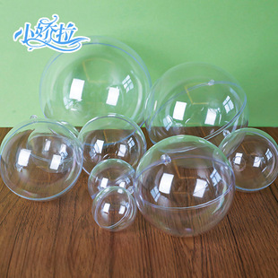 Cross-border 2-40cm transparent ball hollow opening round ball high permeability festival decorative ball 8cm Christmas ball origin wholesale