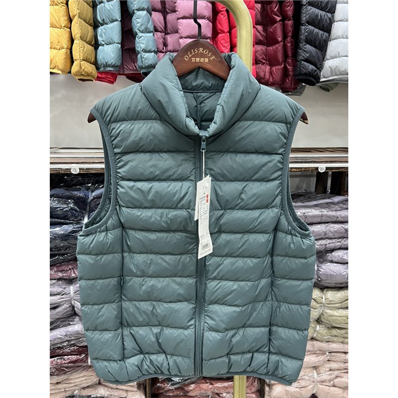 Youjia2025 otoño y invierno chaqueta de pluma ligera de caballo corto 90 chaleco blanco pluma de pluma de tamaño grande ocio versátil