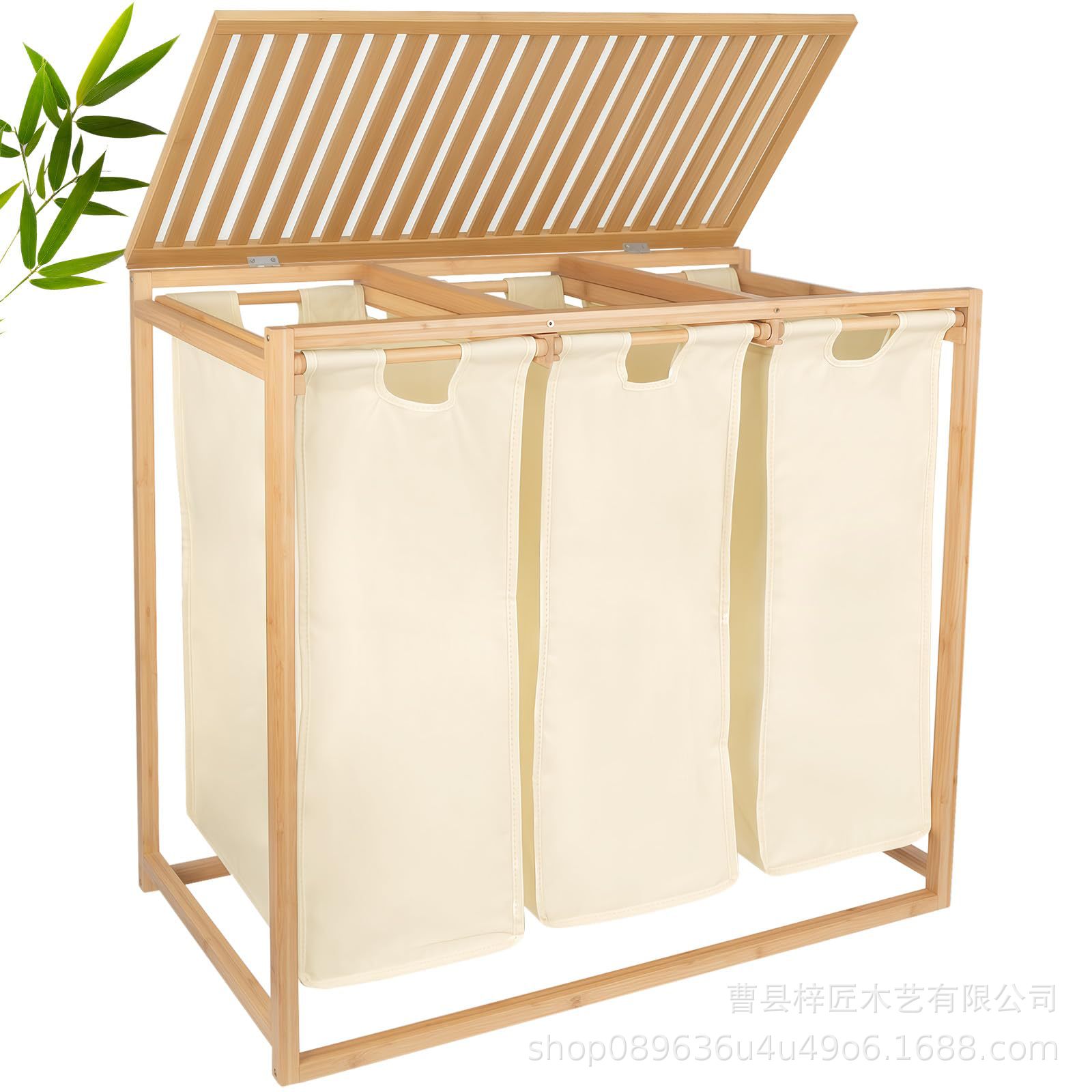 Bamboo Laundry Basket Household Wooden Dirty Clothes Basket Household Wooden Dirty Clothes Basket Bathroom Duty Classification Storage Basket