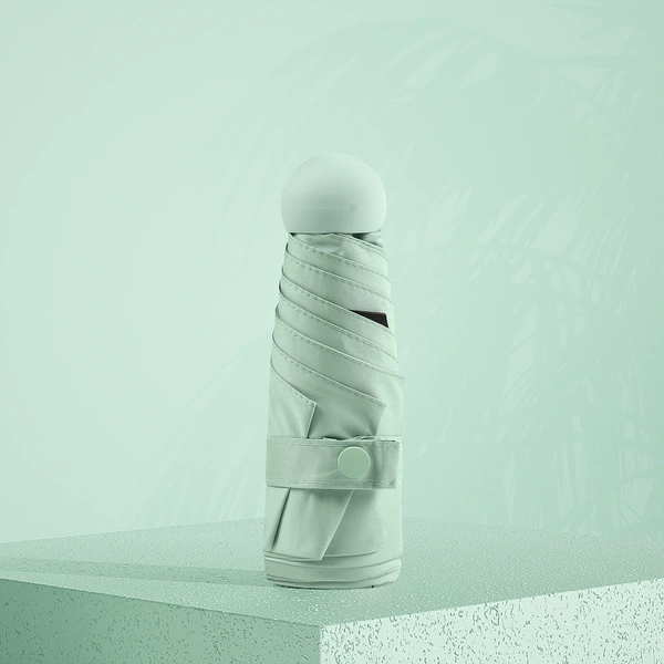 [Simpling version] 6 Bone Capsule Umbrella Case-Light Green