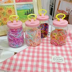 韓国の哺乳瓶のリング瓶の缶は皮の筋の子供のタオルの輪のゴムの筋を入れません。