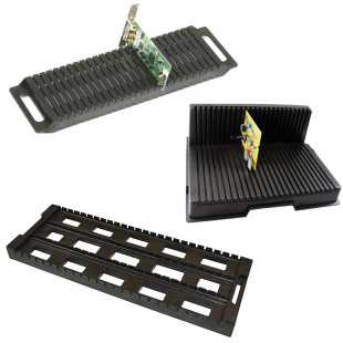Factory direct turnover rack storage circuit board strip rack circuit board pcb binaural anti-static strip bracket