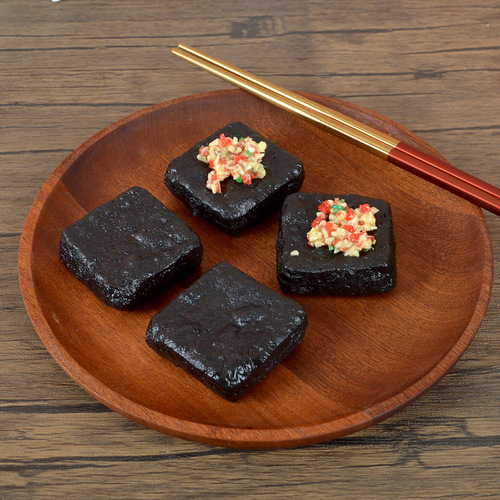 Simulation food stinky tofu model interesting simulation garlic scallion chili stinky tofu Changsha snack street food display