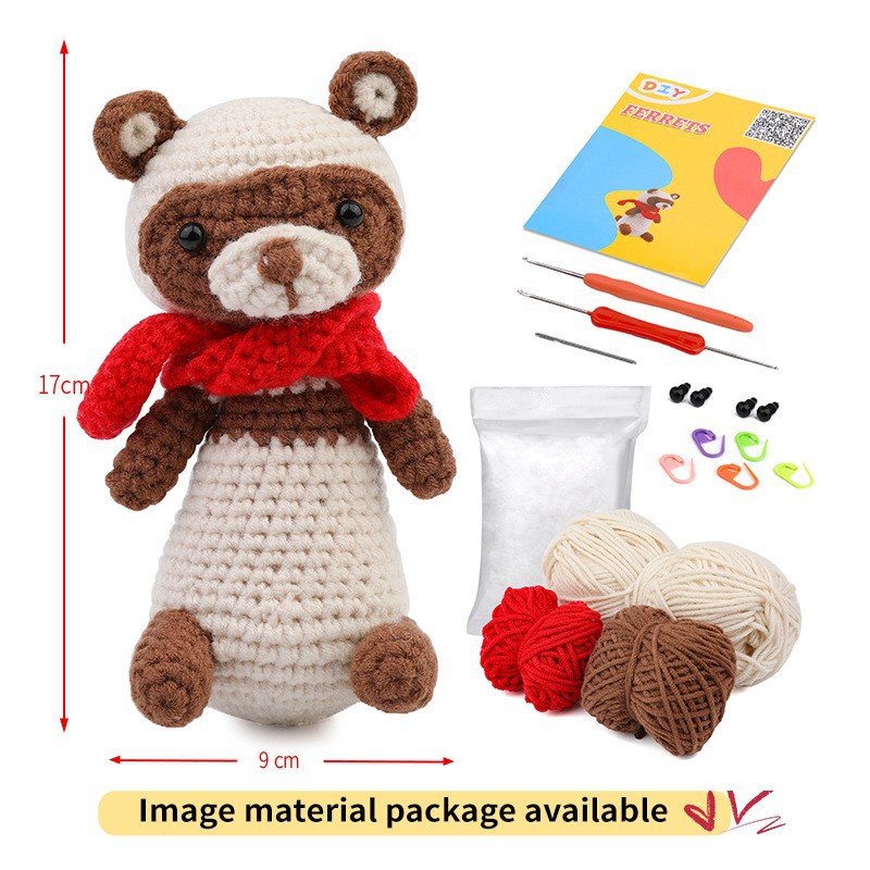 Red Scarf brown bear