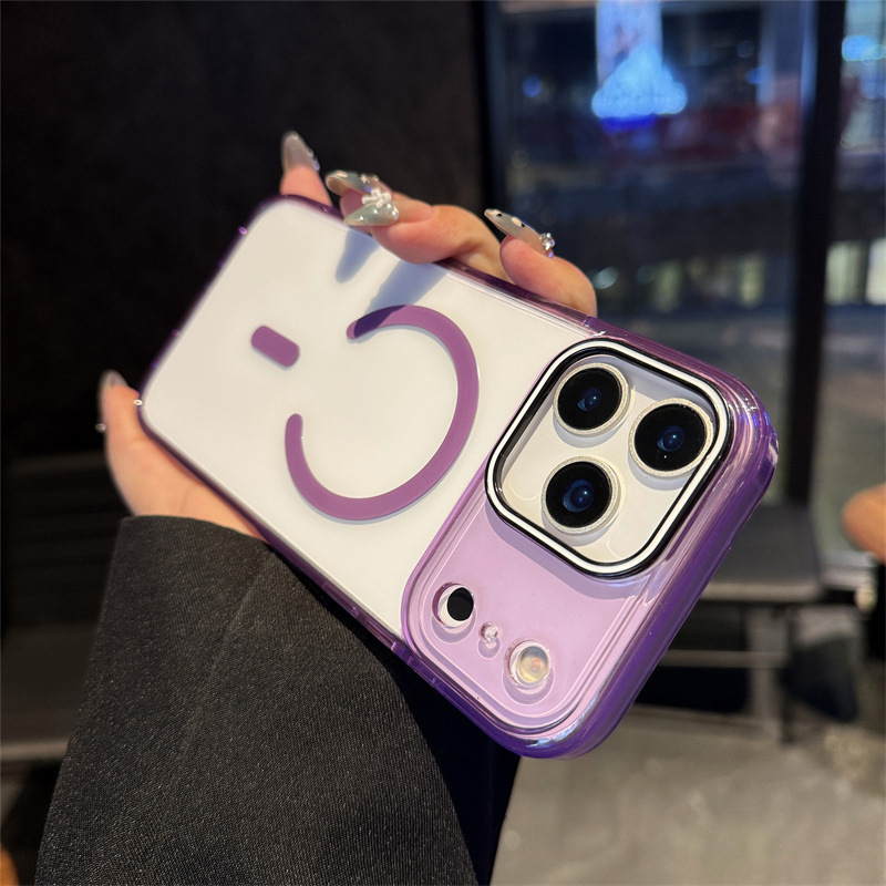 适用iPhone17PROMAX手机壳透明色磁吸苹果17晶彩亚克力防摔保护套|undefined