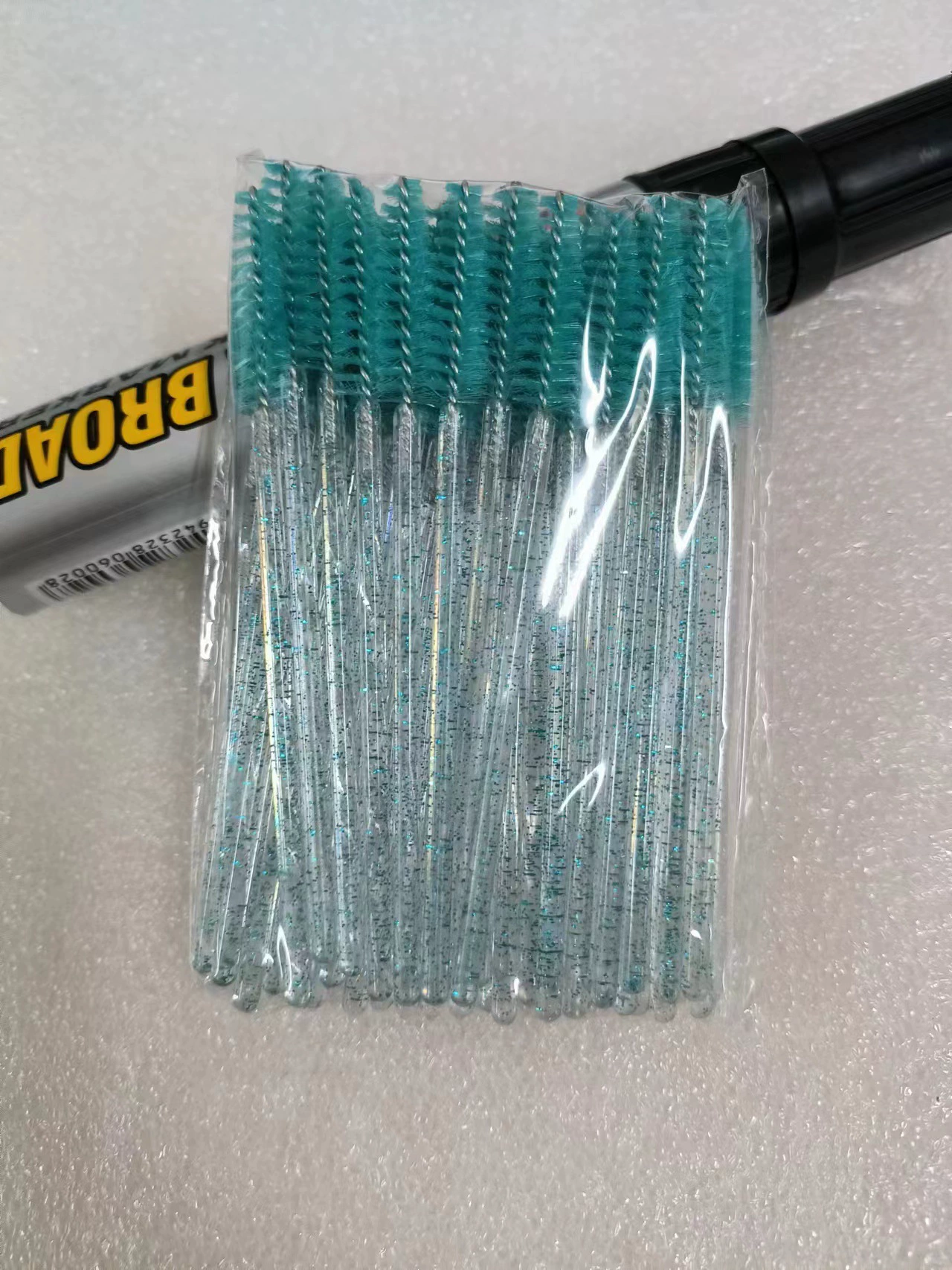 Disposable Eyelash Brushes, 50-Pack, Assorted Colors, Handheld Mascara Wands