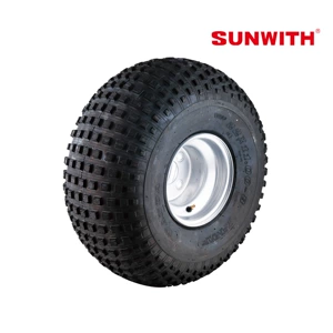 Car trailer rubber vacuum tire, trailer tire, lawn cart trailer hub tire assembly