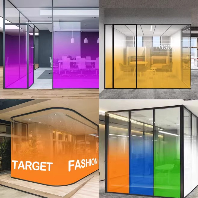 渐变亚克力板水波纹石头纹有机玻璃彩色UV打印广告牌餐厅装饰制定