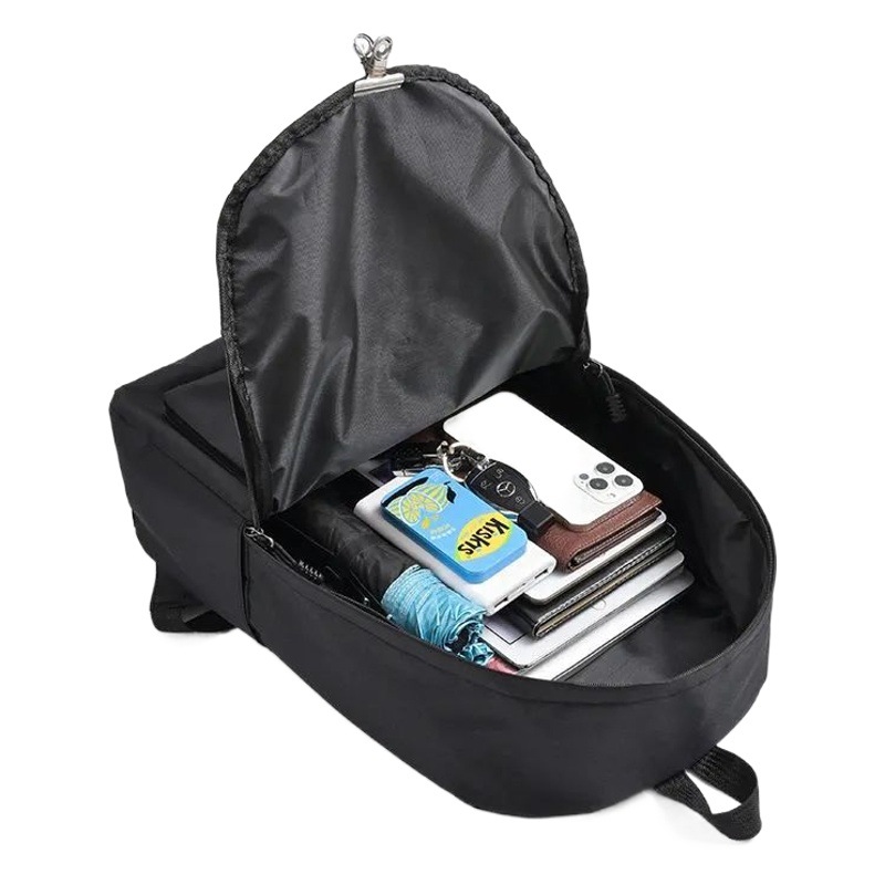 Casual Large-Capacity Backpack Men's Backpack Black School Bag Female College Student Backpack Female Shoulder Versatile Computer Bag Trendy