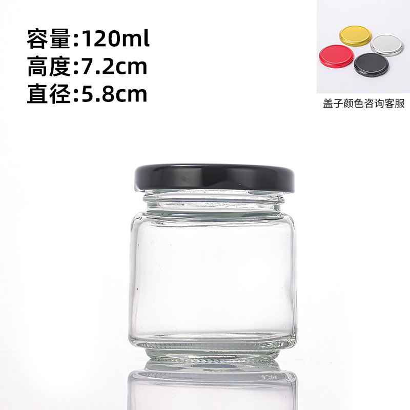玻璃蜂蜜瓶透明圆形玻璃喜蜜瓶密封带盖果酱燕窝分装瓶秋梨膏空瓶|undefined