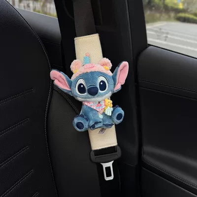 Other Automotive Interior Supplies: Decoration Stitch Doll Toy - pink-pig-hatstitch-white-shoulder-pads