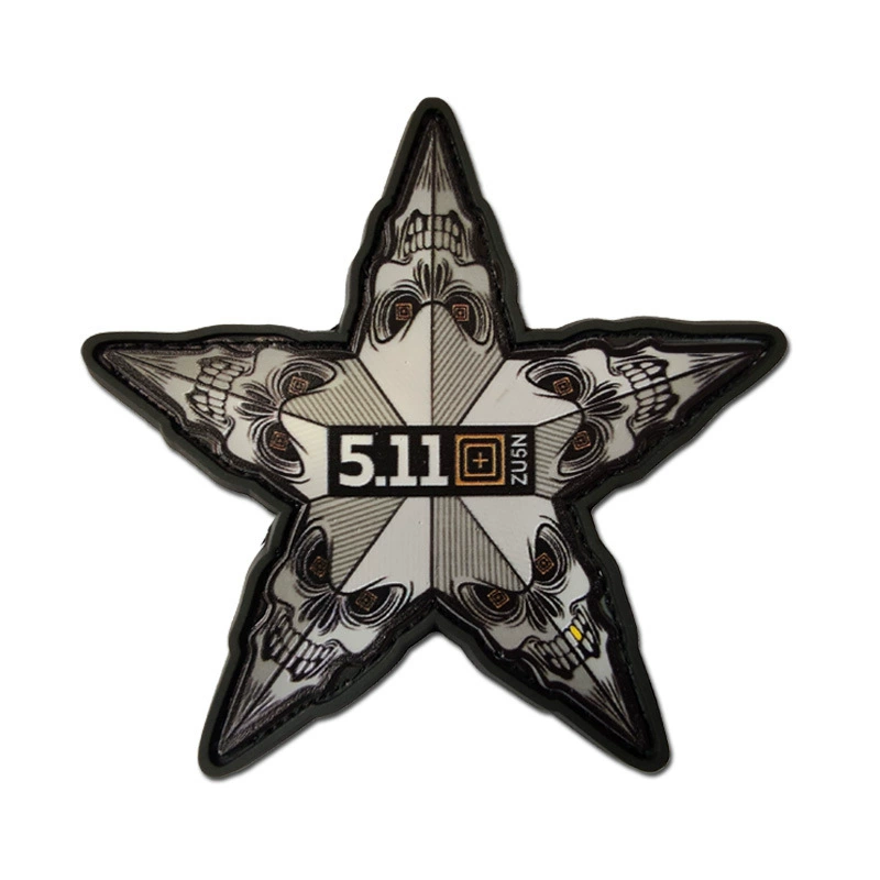 Tactics badge PVC, rubber patch, glue, 3D