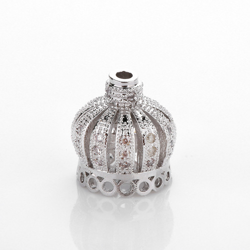 Amazon European and American Fashion Micro-Inlaid Crown DIY Jewelry Accessories Bracelets Clothing Accessories Manufacturer Wholesale Jewelry