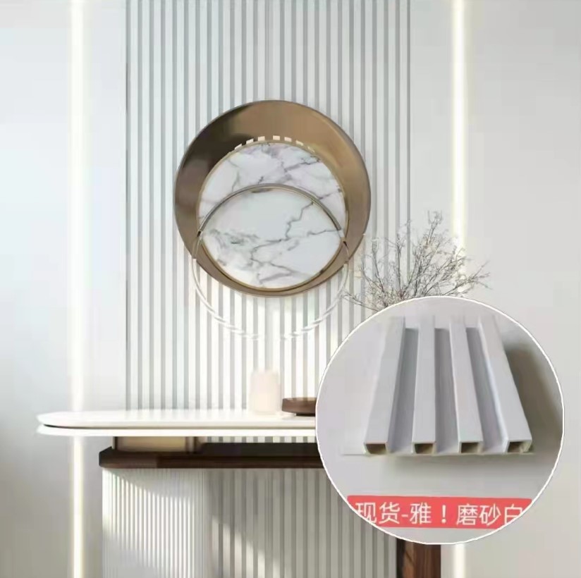 格栅造型板凹凸长城板波浪板实木格珊墙板竹木纤维格栅wpc