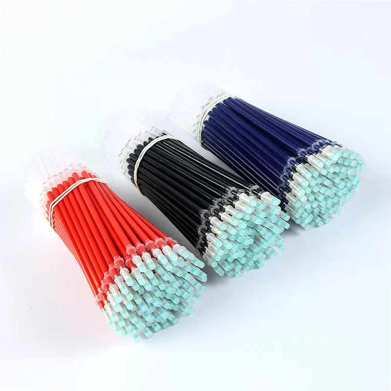 厂家批发0.5中性水笔碳素笔芯替芯全针管子弹头书写顺滑刷题办公