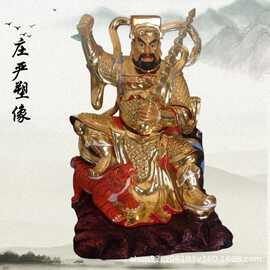 五路财神佛像 骑虎财神爷神像图片 赵公明神像 极彩古彩神像