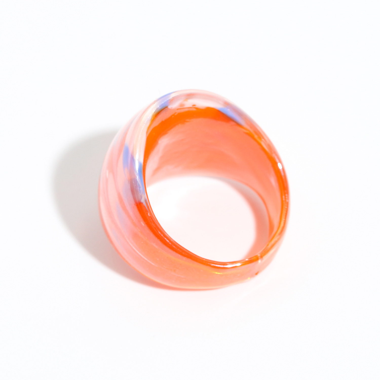 Einfacher Großer Ring Glasierter Ring Großhandel display picture 36