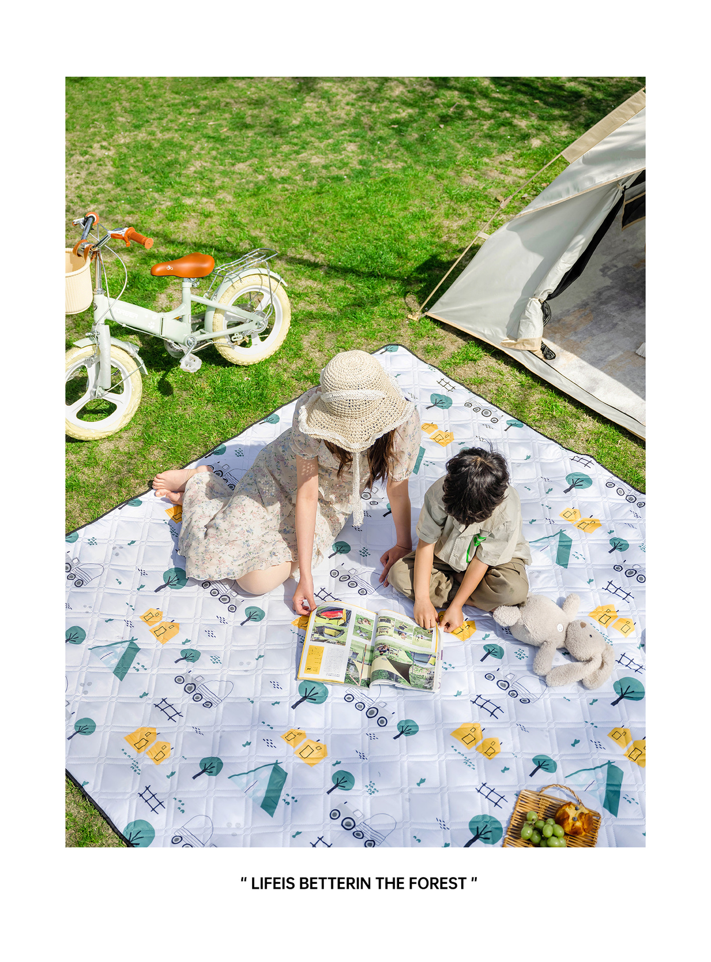 Cross-border Hot Picnic Mat Damp-proof Mat Thickened Outdoor Waterproof Camping Tent Interior Mat Beach Mat Portable Picnic Mat