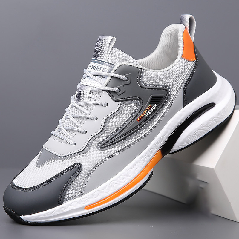 Men's Shoes Spring New Soft-Soled Sports and Casual Shoes Men's Trendy Versatile Breathable Mesh Running Shoes for Men