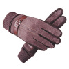 Men's gloves, keep warm demi-season fleece motorcycle, wholesale