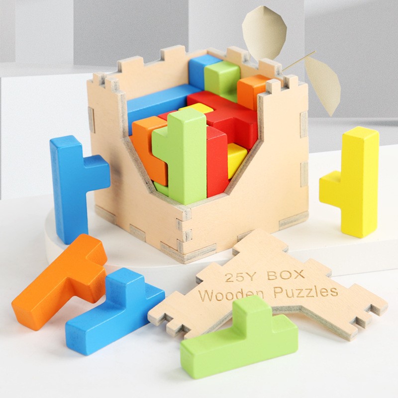 Lucha mágica de madera Descompresión creativa 54T Luban Lock Tetris Juguetes intelectuales de ocio educativos para niños adultos image 18