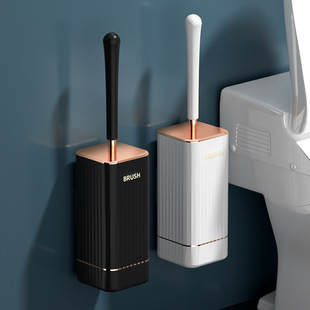 360 degree wall-mounted brush without dead angle household silicone material toilet toilet brush golf toilet brush