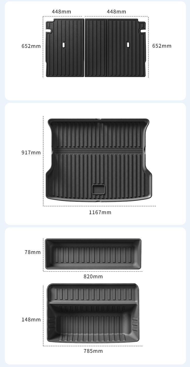 Suitable for 23-26 Models of Xpeng G6/25 Models of Xpeng G7 Car Floor Mats, Special Tpe Floor Mats and Trunk Mats