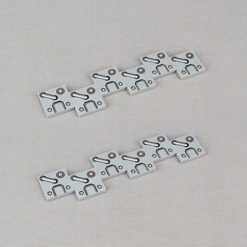 Cross-border iron circle pipe pattern printed building blocks 3068bpb1931 parts military equipment small particle toys