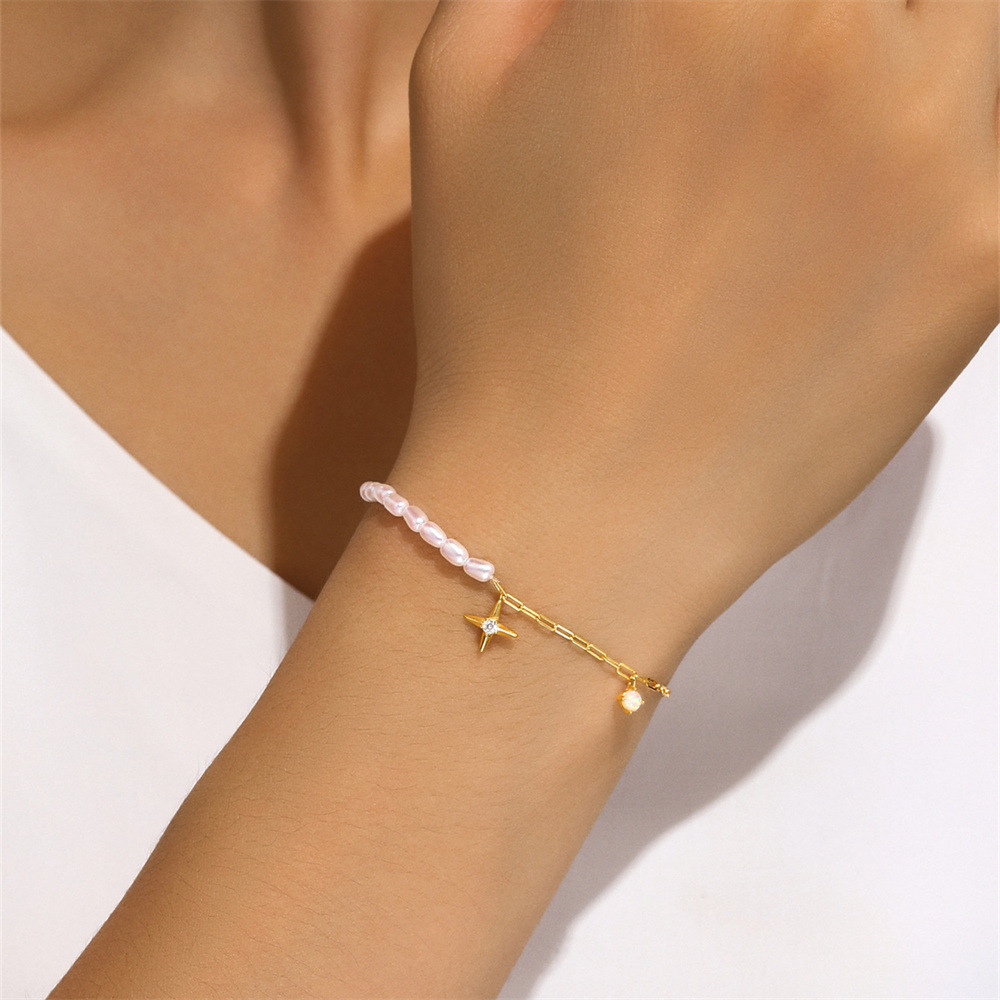 925 sterling silver Chain Material cable chain Chain Type 1 Piece Quantity Daily Occasion 1 Piece 925 Sterling Silver Star Zircon 925 Sterling Silver Cable Chain Bracelets