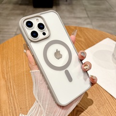 适用苹果16ai相机按键全包手机壳亚克力透明iPhone16promax磁吸壳