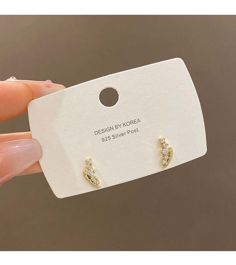 Copper Material Long-Lasting Plated Wings Copper Elegant Earrings Ear Studs